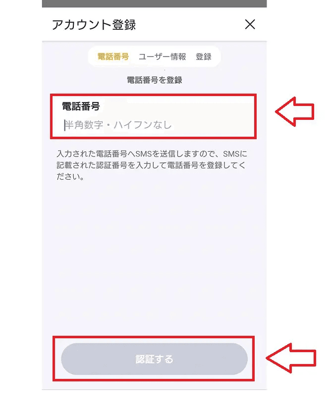 バンドルカードでDMMポイントを購入、チャージする手順2
