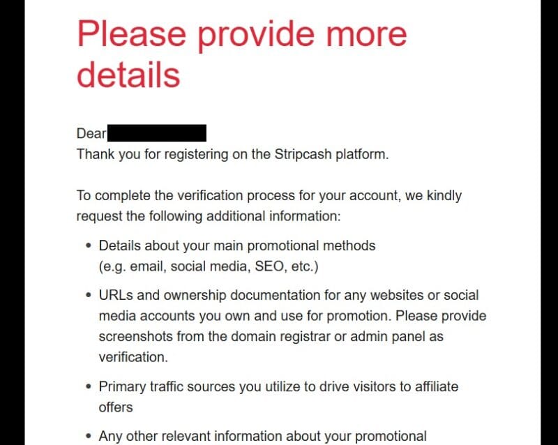 stripcash追加情報メール